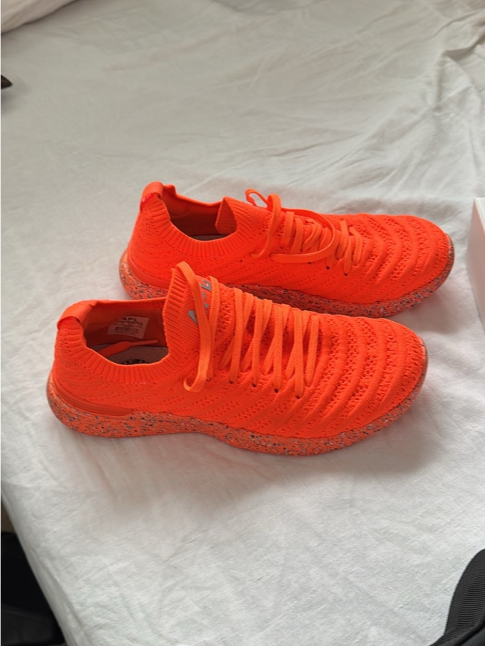 APL TechLoom Wave W Bright Orange Knit Sneakers